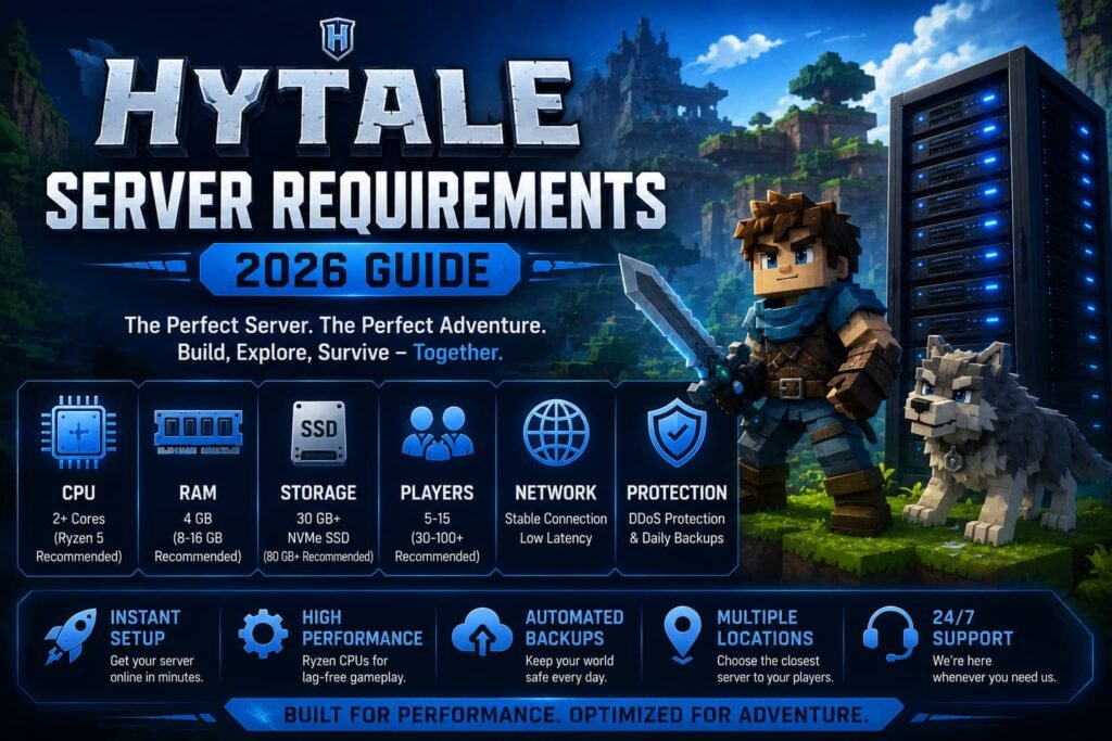 Hytale server requirements
