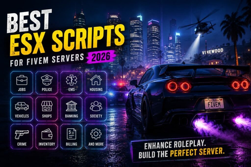 Best ESX Scripts for FiveM Servers in 2026